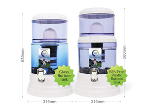 Zazen Alkaline Water System - Glass Bottom Tank